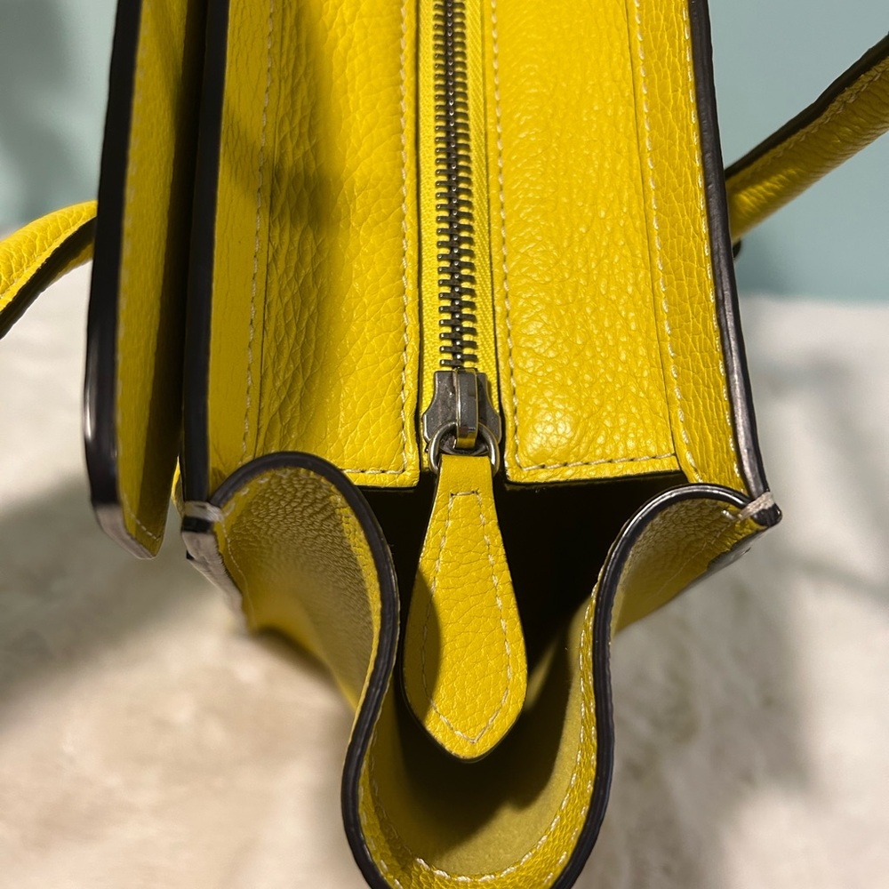 Celine Mini Luggage Handbag in Vibrant Yellow Leather. Excellent condition! - Picture 10 of 11